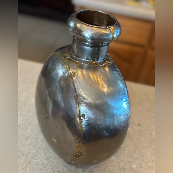 Antique Water Flask ,Water Bottle ,Brass Vase, Home Deco ,Collectible Vase - Picture 2 of 12